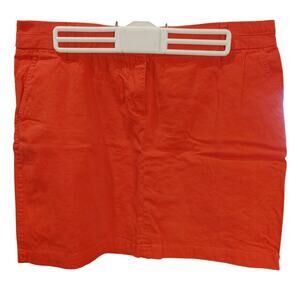 Cambridge Dry Goods Women's 10 Red Denim Jean Mini Skirt